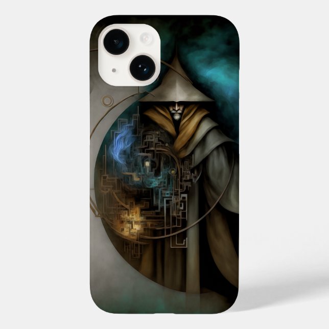Dark Wizard Fantasy Phone Case | Mage Art (Back)