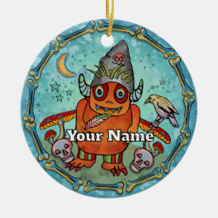 Dark Wizard Monster Ceramic Ornament