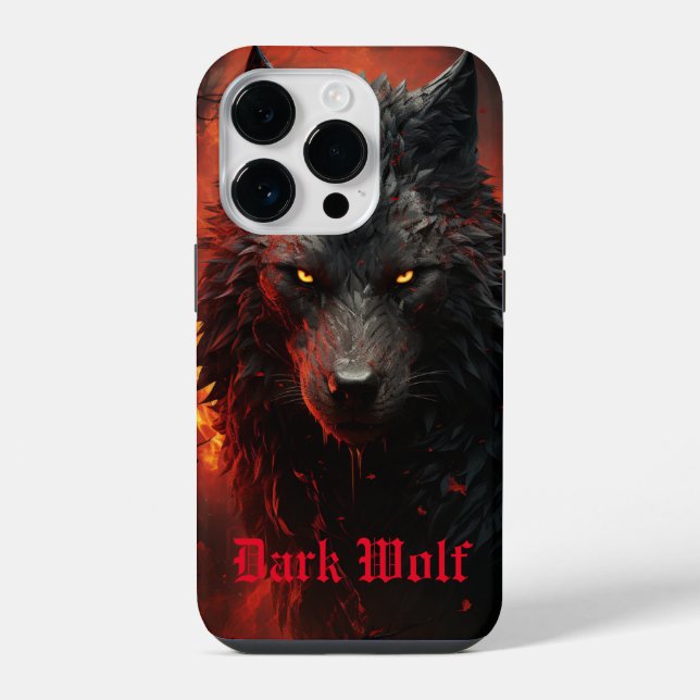 Dark Wolf  iPhone Case (Back)