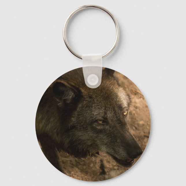 Dark Wolf Keychain (Front)