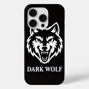 Dark Wolf T-Shirt – Gothic Streetwear Wolf Design iPhone 15 Pro Case