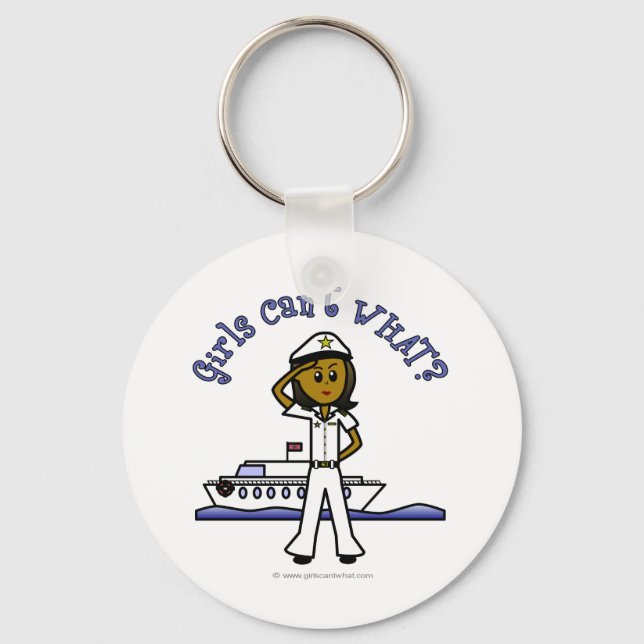 Dark Woman Captain Key Ring (Front)