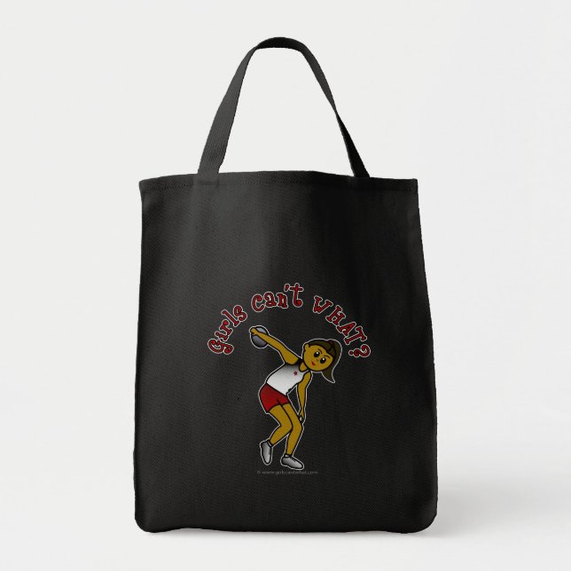 Dark Womens Discus Tote Bag (Front)