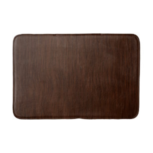 Dark Wood Grain Look Background Bath Mat