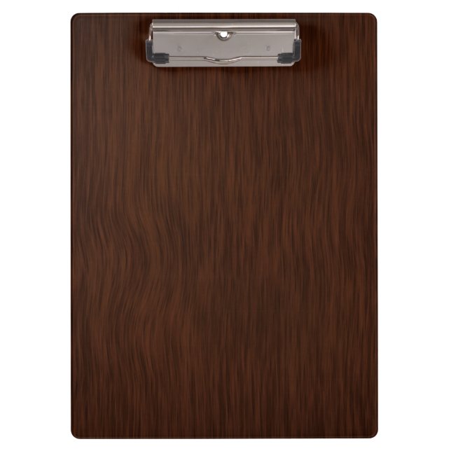 Dark Wood Grain Look Background Clipboard (Front)