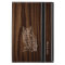 Dark Wood Grain Look with Owl iPad Air Case