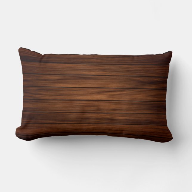 Dark Wood Lumbar Cushion (Front)