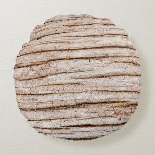 Dark wood texture. Abstract background Vintageabst Round Cushion
