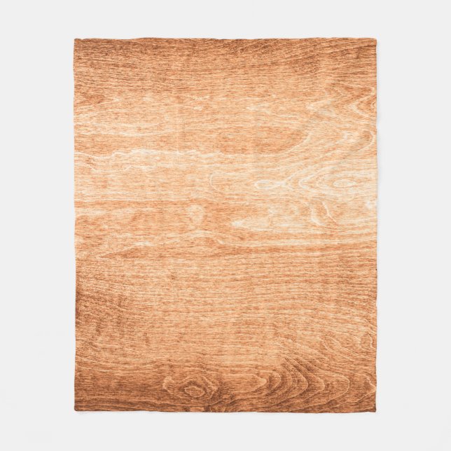 Dark wood texture background surface with old natu fleece blanket (Front)