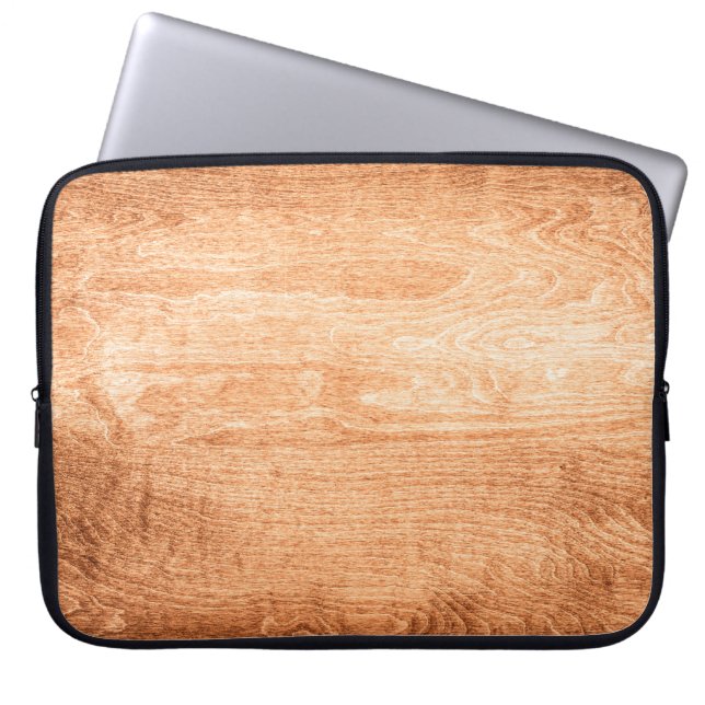 Dark wood texture background surface with old natu laptop sleeve (Front)