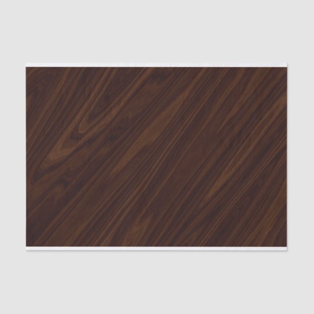 Dark Wood Texture Tissue Paper (Front)