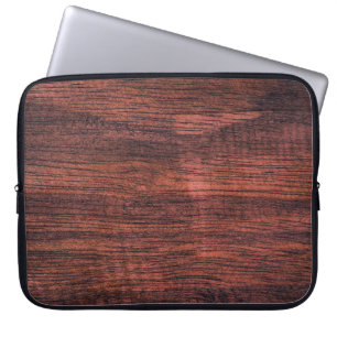 Dark wood texture used to made backgrounds. Natura Laptop Sleeve
