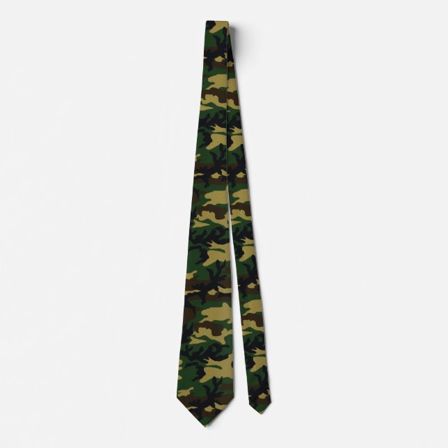 Dark Woodland Camo Tie (Front)
