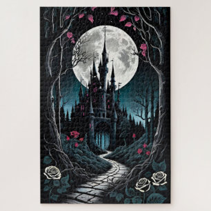 Dark Woods Castle Fantasy Jigsaw Puzzle