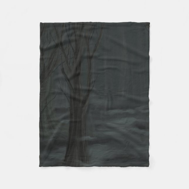 Dark Woods Fleece Blanket (Front)