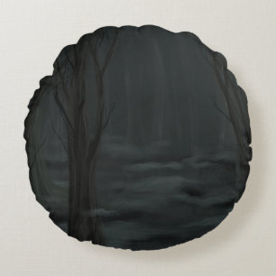 Dark Woods Round Cushion