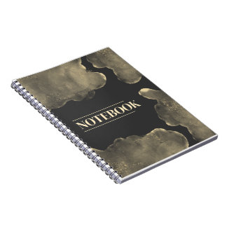 Dark Yellow Elegant Modern Notebook