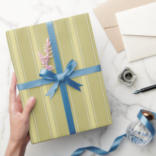 Dark Yellow & Yellow Stripes Wrapping Paper