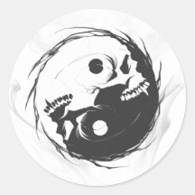 Dark yin yang religious Symbol