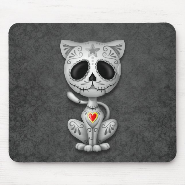 Dark Zombie Sugar Kitten Mouse Pad (Front)