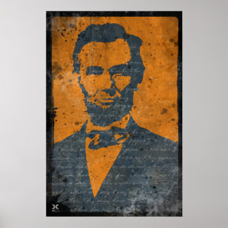 Darkana Style Lincoln Portrait Poster