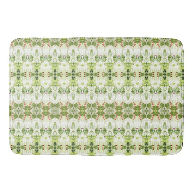DarkAnd Light Green Bath Mat (Front)