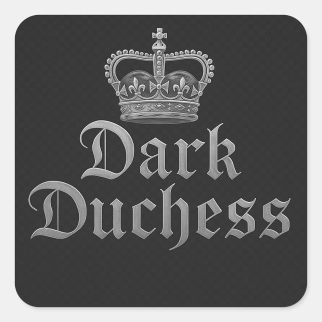 DarkDuchess Square Sticker (Front)