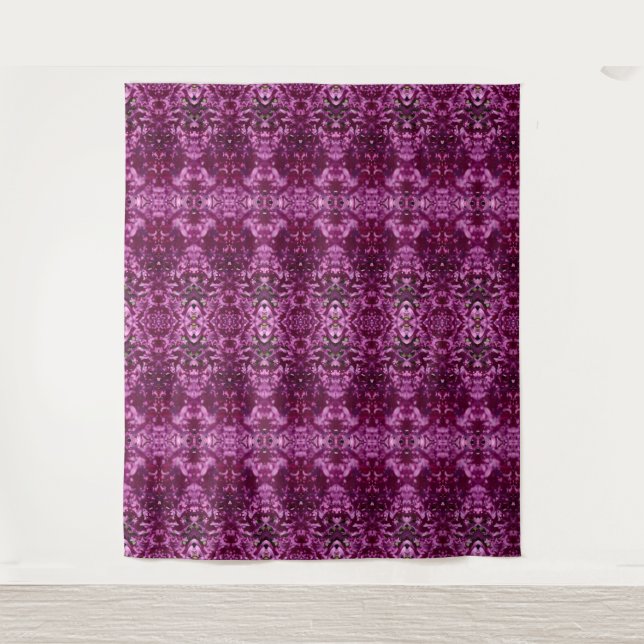 Darker Cabbage Ikat 4 Tapestry (Front)