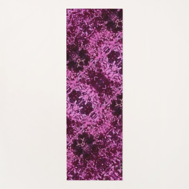Darker Cabbage Ikat Pouf Yoga Mat (Front)