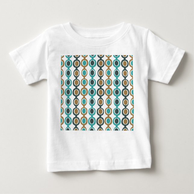 Darker Mid-Century Modern Chain  Baby T-Shirt (Front)