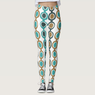 Darker Mid-Century Modern Chain Leggings