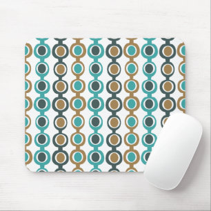 Darker Mid-Century Modern Chain  Mouse Pad
