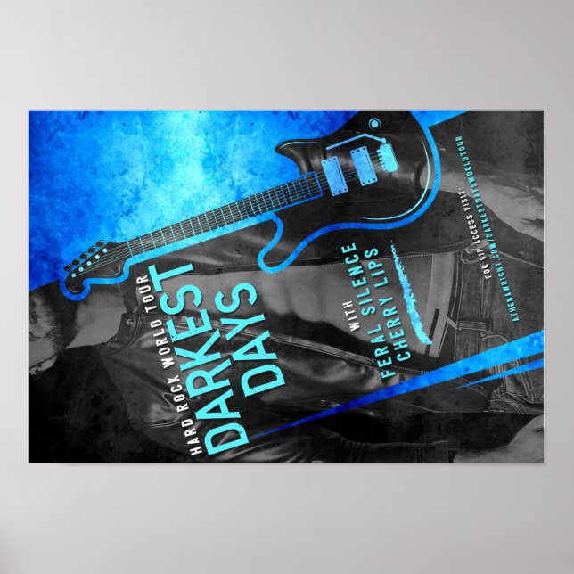 Darkest Days by Athena Wright World Tour Poster (Front)