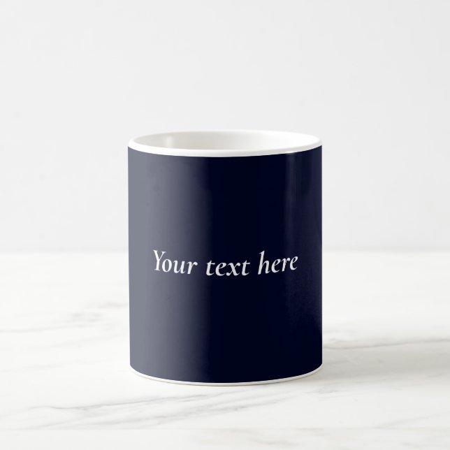 Darkest Navy Blue Coffee Mug (Center)