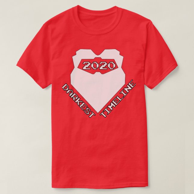 Darkest timeline 2020 evil beard white retro arcad T-Shirt (Design Front)