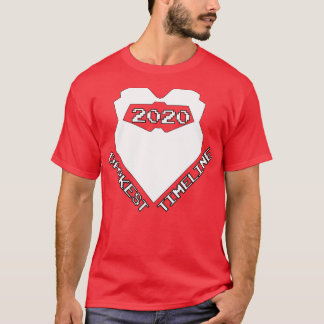 Darkest timeline 2020 evil beard white retro arcad T-Shirt