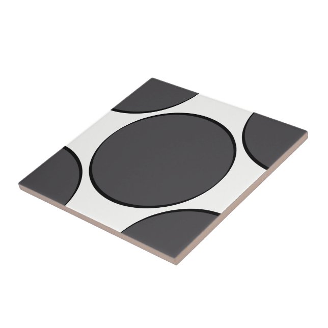 DarkGrey Dot Ceramic Tile (Side)