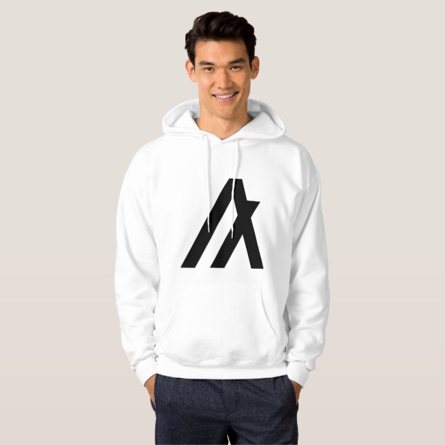 Darkish Line Simple Men's Hoodie  (Front Full)