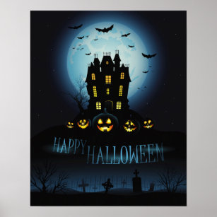 Darkly Elegant Halloween Poster