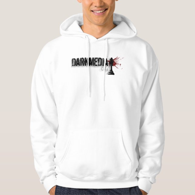 DarkMediaCity Logo Hoodie (Front)