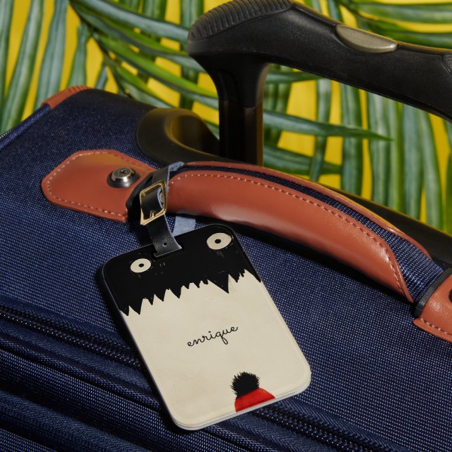 Darknes the Monster Luggage Tag (Front Insitu 1)