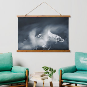 Darkness and chaos over the mountain hanging tapestry