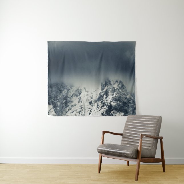 Darkness and clouds covering mountain tapestry (In Situ (Horizontal))