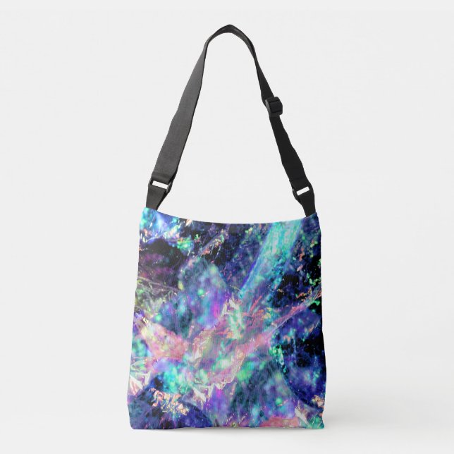 darkness and light, dark opal : crossbody bag (Front)