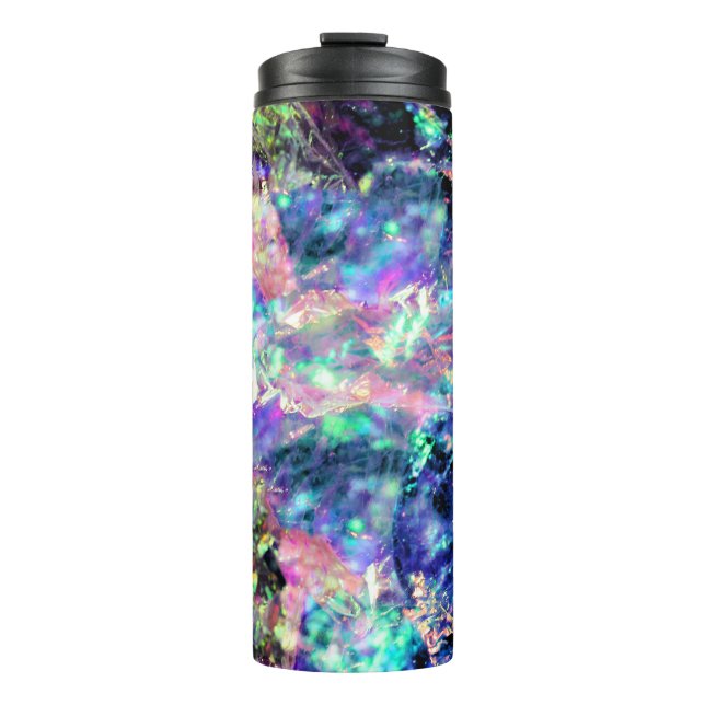 darkness and light, dark opal crystal : thermal tumbler (Front)