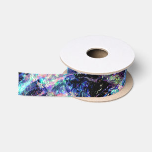 darkness and light, dark opal : satin ribbon