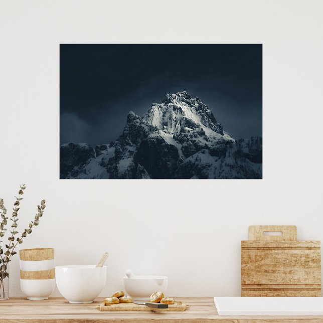 Darkness and mountain poster (Kitchen)