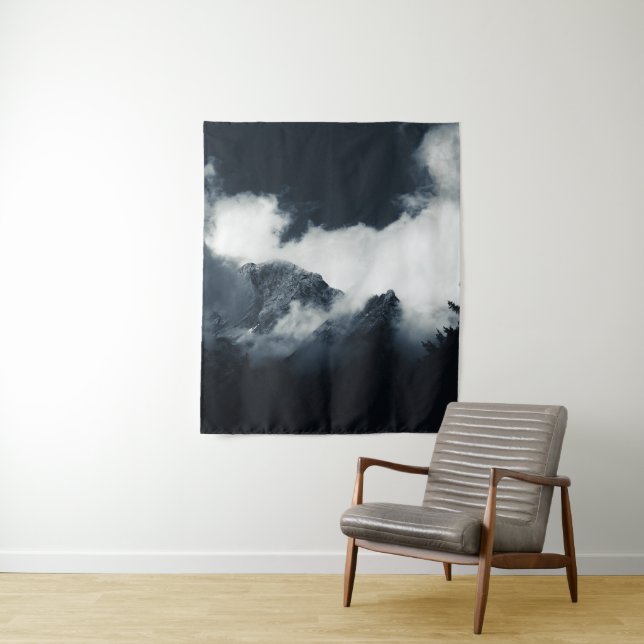 Darkness and mountains wrapped in clouds tapestry (In Situ)
