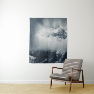 Darkness and mysterious clouds over the mountain tapestry