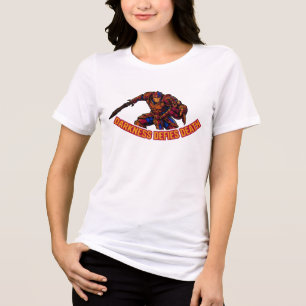 Darkness Defies Death Cyber Warrior Graphic Women' Tri-Blend Shirt